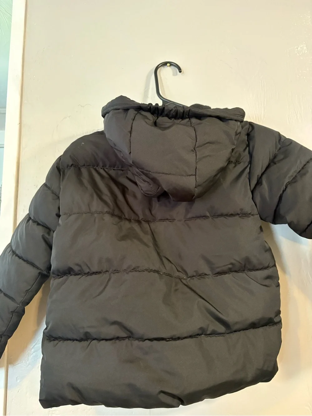Swiss Tech Kids Black Hooded Puffer Jacket